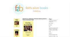 Desktop Screenshot of faithalivebooks.com