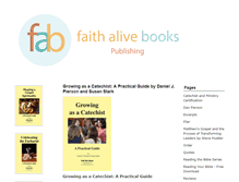 Tablet Screenshot of faithalivebooks.com